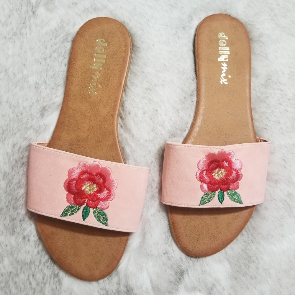 Flower print slides
